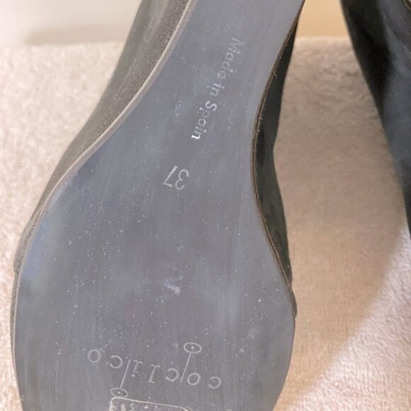 COCLICO Brown Suede Wedge Ankle Booties With Fringe Detail 37 - Picture 10 of 12